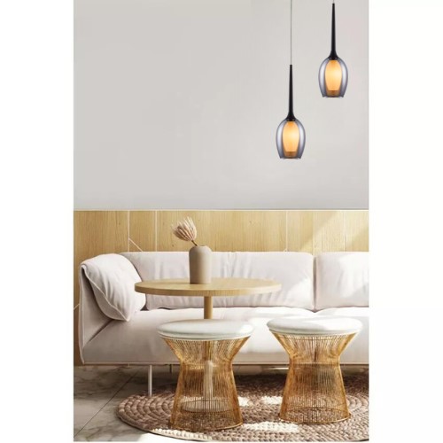 Lampa Wisząca ASTI 1 Clear Czarny