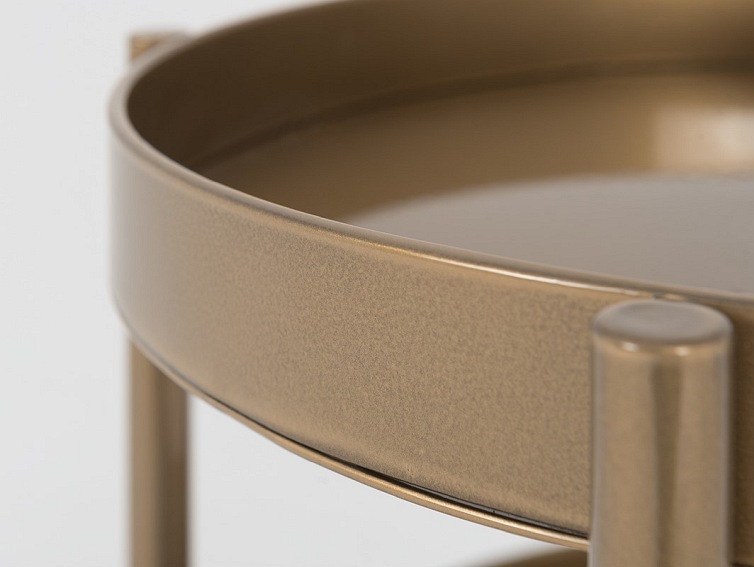 Stolik Kawowy HANNA METAL 40-2F Brązowy