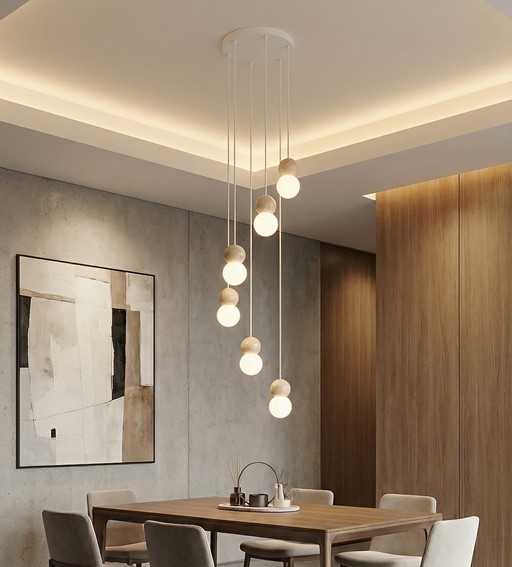 Lampa Wisząca LOOP 6 Biały