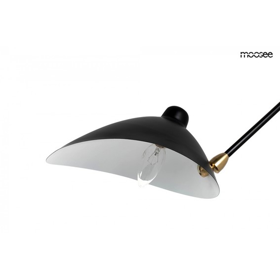 Lampa Ścienna RAVEN 2 Czarny/Biały