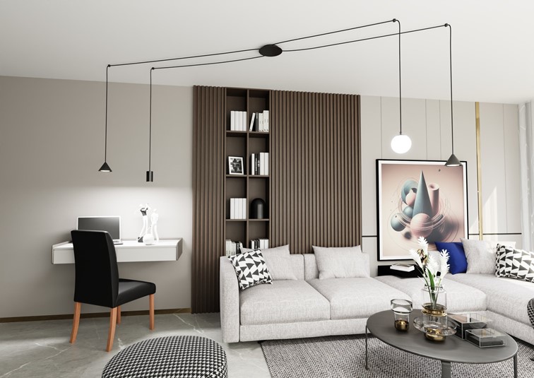 Lampa Wisząca FUJI 4 Czarny