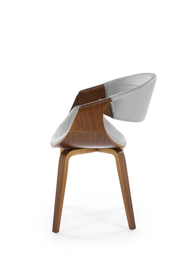 Krzesło K544 Popielaty/Orzechowy