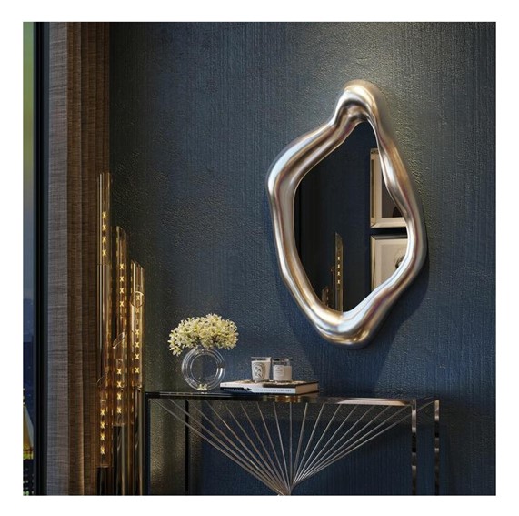 Lustro Ścienne HOLOGRAM 119x76 cm Srebrne