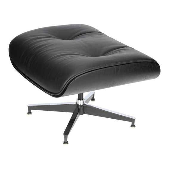 Fotel VIP z Podnóżkiem Czarny