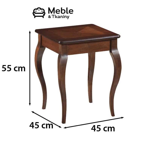 Ława PADOVA C 45x45 Ciemny Orzech