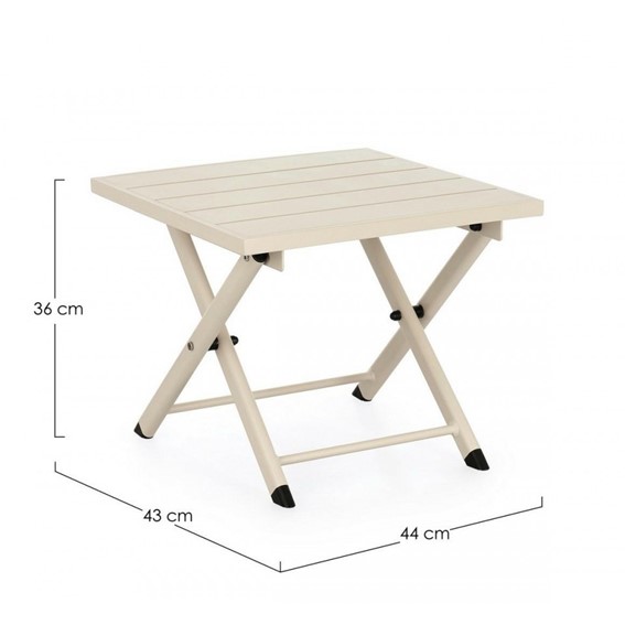 Stolik Ogrodowy TAYLOR 44x43 Beżowy