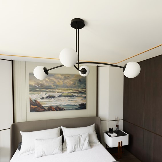 Lampa Sufitowa HALLDOR 4 Czarny