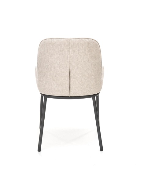 Krzesło K481 Czarny/Beżowy