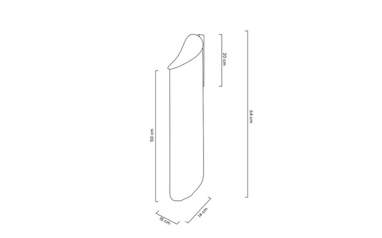 Lampa Ścienna LAMBADA Złoty