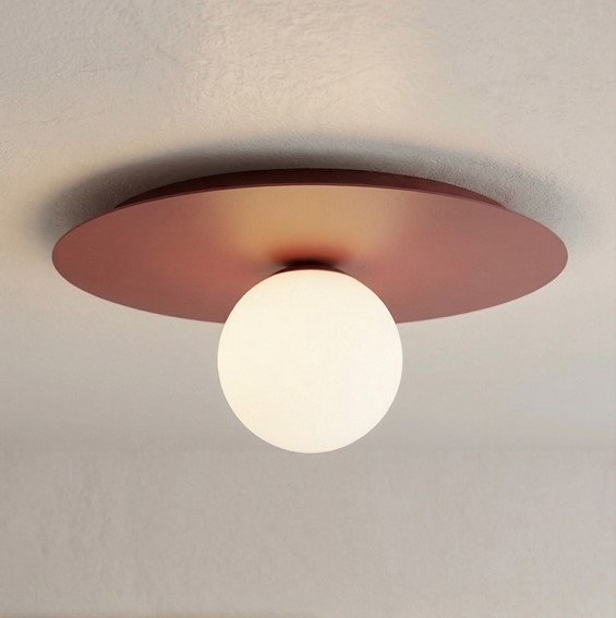 Lampa Sufitowa SOLAR 1 Burgundowy/Biały