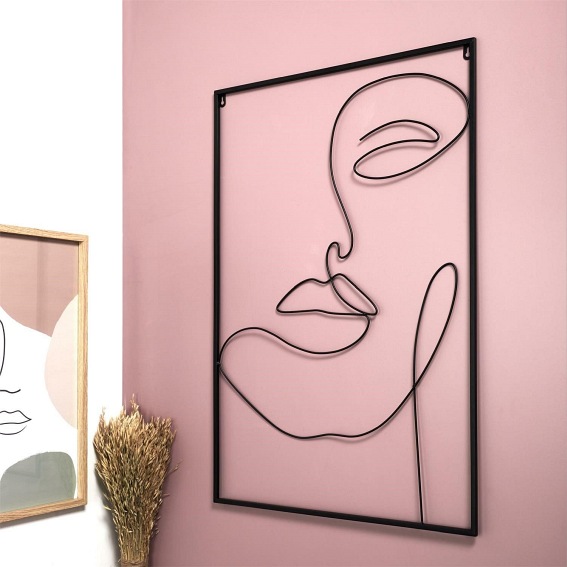 Obraz Metalowy Arty 1x60x90 Czarny