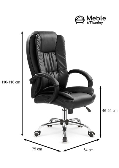 Fotel Gabinetowy RELAX Czarny