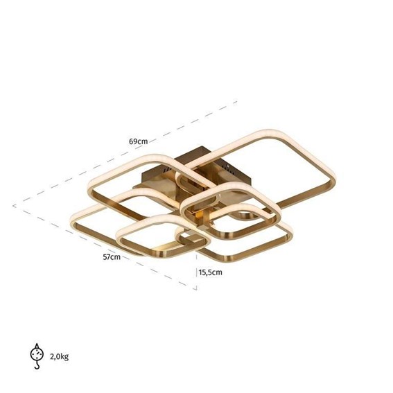 Lampa Sufitowa CAILEY Złoty