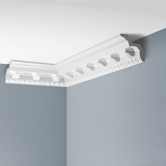 Listwa Gzymsowa Zdobiona LGZ-03 240 cm Biały