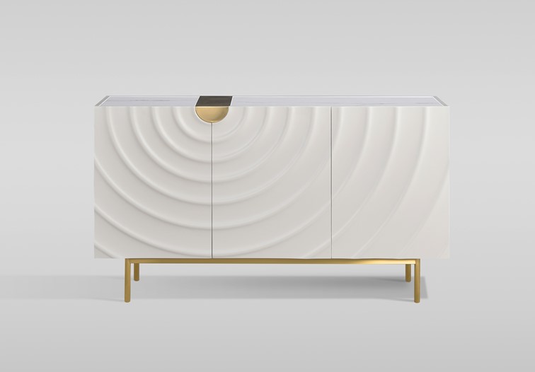 Komoda STILIG ST321 Biały/Złoty