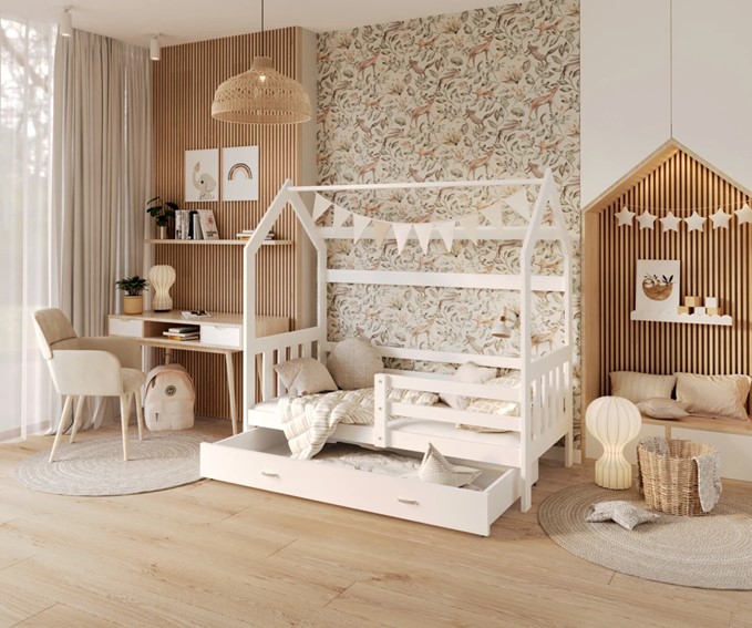 Łóżko Domek AVA 80x160 Biały