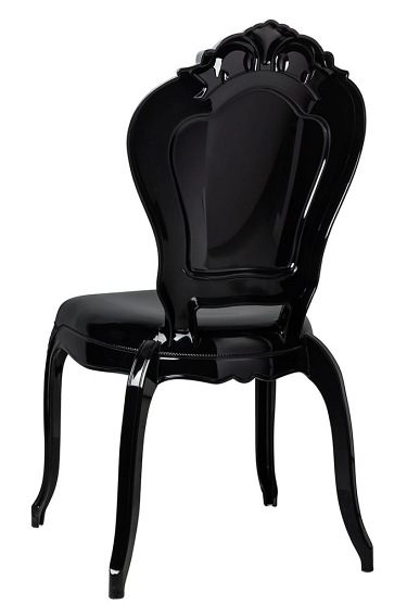 Krzesło KING Czarny/Poliwęglan