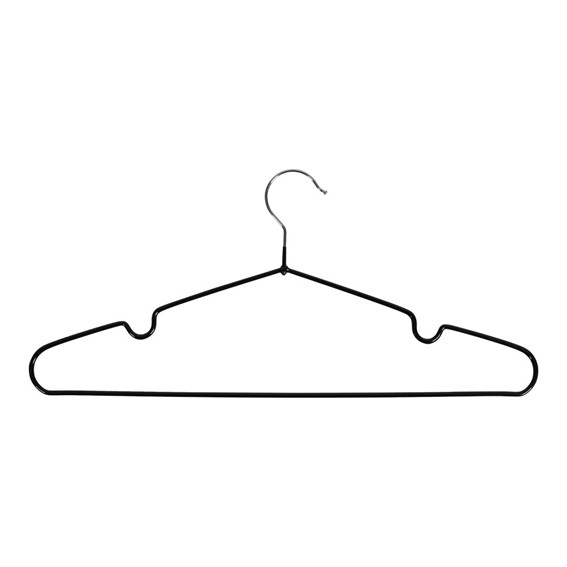 Zestaw 10 Wieszaków MESSA Czarny