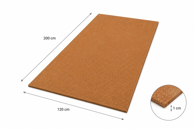 Mata Kokosowa 120x200 wys. 1cm 1200 g/m2