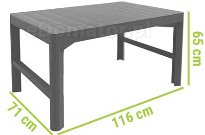 Zestaw Ogrodowy Corfu Fiesta + Lyon 6-Osobowy Grafit