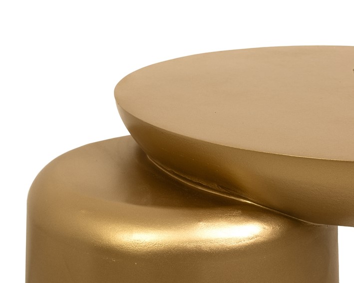 Stolik ELIAS Fi35cm Złoty