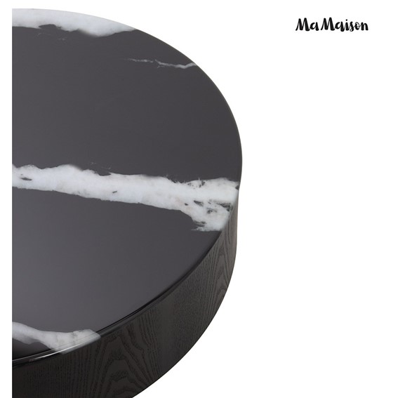 Stolik Kawowy LAGO Fi100cm Czarny