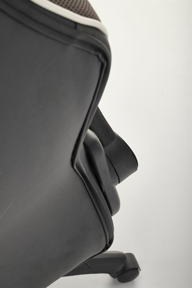 Fotel Gabinetowy HAMLET Czarny/Popielaty