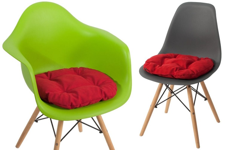 Poduszka na Krzesło KAMILA 40cm Czerwony