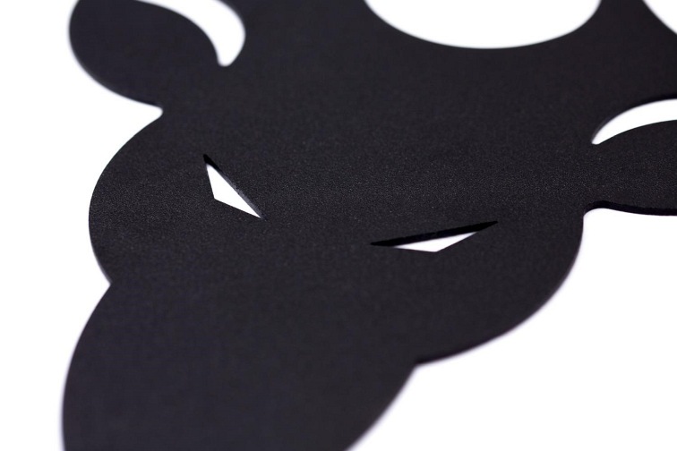 Wieszak Ścienny Poroże 4x60x38 Czarny