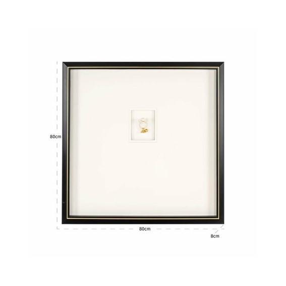 Obraz HANNA 80x80cm Czarny