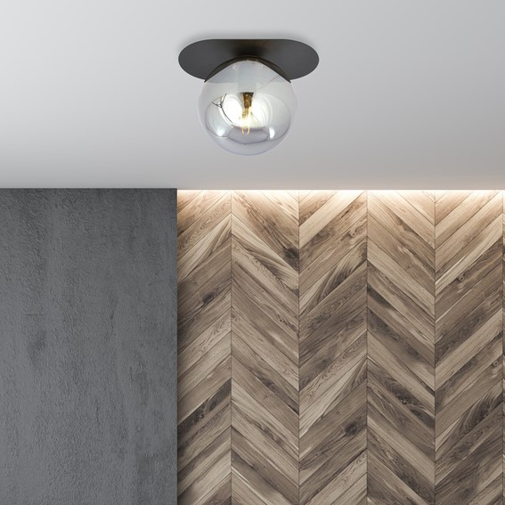 Lampa Sufitowa PLAZA 1 Czarny/Grafitowy