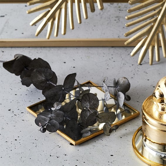 Podstawka Lustrzana Kwadratowa Złoty