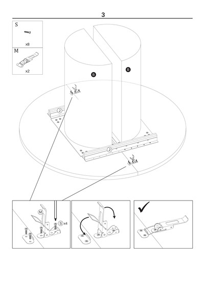 Stół Rozkładany GARIBALDI (120-200)x120 Dąb Naturalny