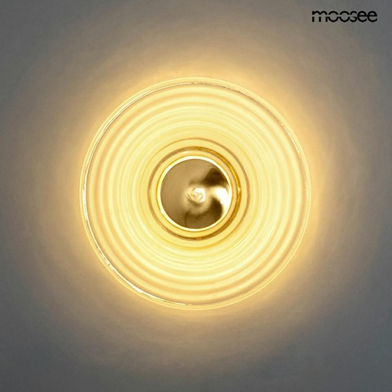 Lampa Ścienna ONDA Biały/Złoty