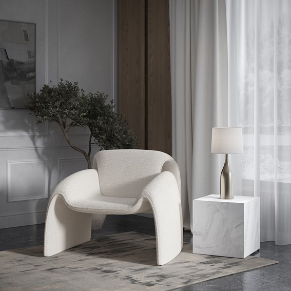 Fotel LEITH LET75N Biały