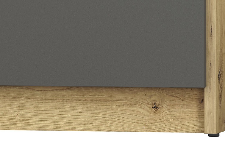 Komoda FINI 06 Biały/Szary/Dąb