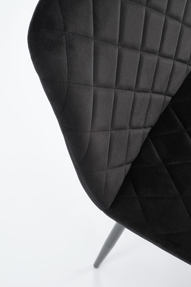 Krzesło K525 Velvet Czarny/Czarny