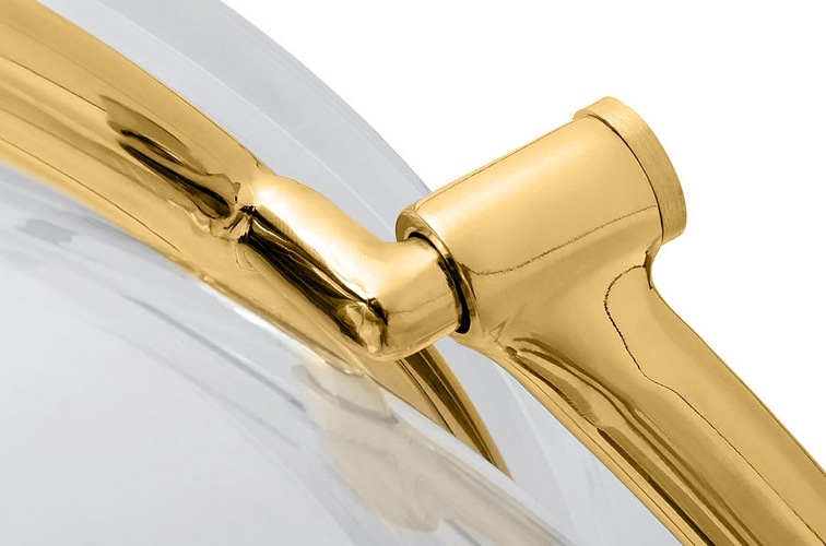 Fotel BUBBLE STAND 2 Czarny/Złoty