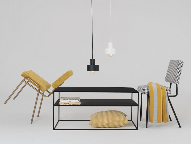 Stół Kawowy Tensio 2 Floor Metal 100x60 Czarny