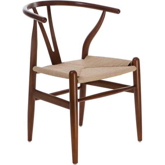 Krzesło WICKER Naturalny/Ciemny Brązowy