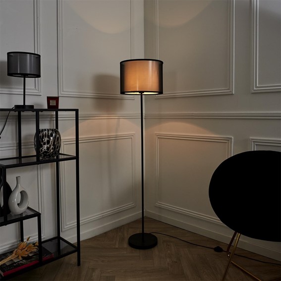 Lampa Podłogowa SHADE Czarny