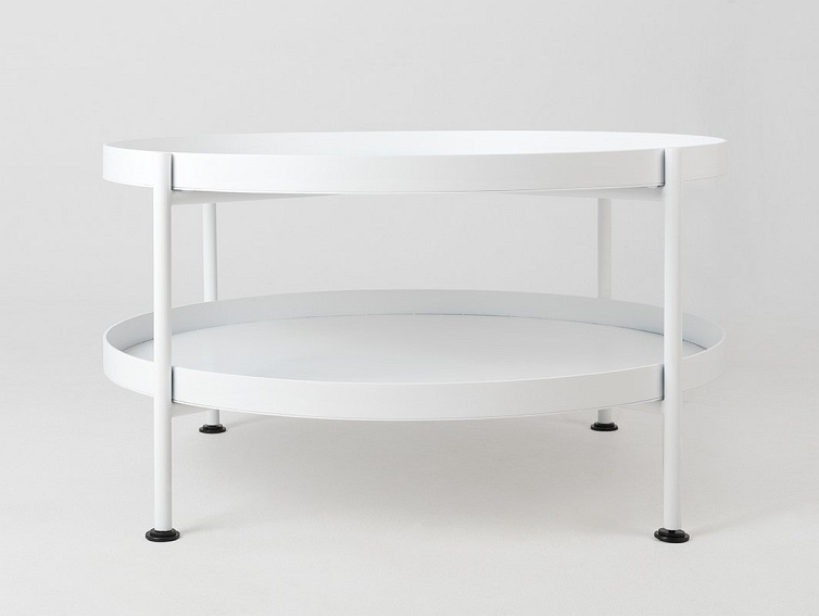 Stół Kawowy Hanna Metal 2-F 80x45 Biały