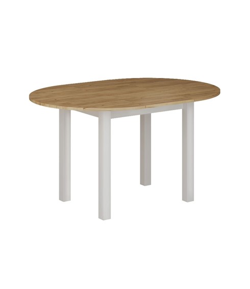 Stół Rozkładany ST3-FX (100x140)x100 Dąb Złoty Craft/Biały