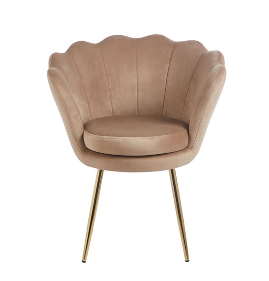 Fotel Velvet FR1-FX Cappuccino/Złoty