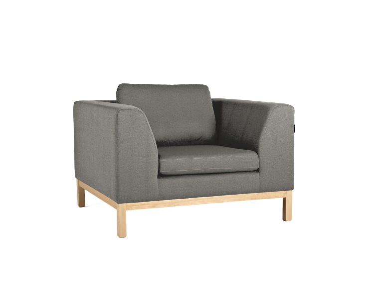 Fotel Ambient Wood 110x98x67 Kwarc/Naturalny