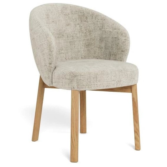 Krzesło DARLENE Dąb Naturalny/Beżowy