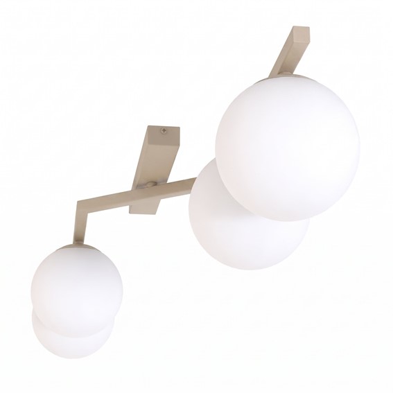 Lampa Sufitowa NATON 4 Beżowy/Opal