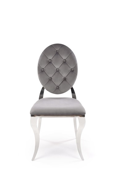 Krzesło K555 Popielaty/Srebrny