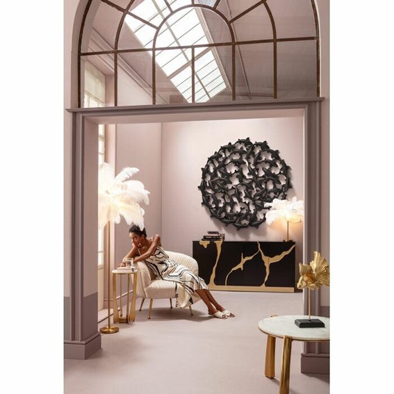 Dekoracja Ścienna SCHOOL OF KOI 160cm Czarny