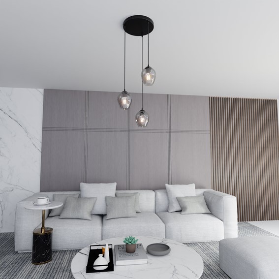 Lampa Wisząca ISTAR 3 PREMIUM Czarny/Grafitowy